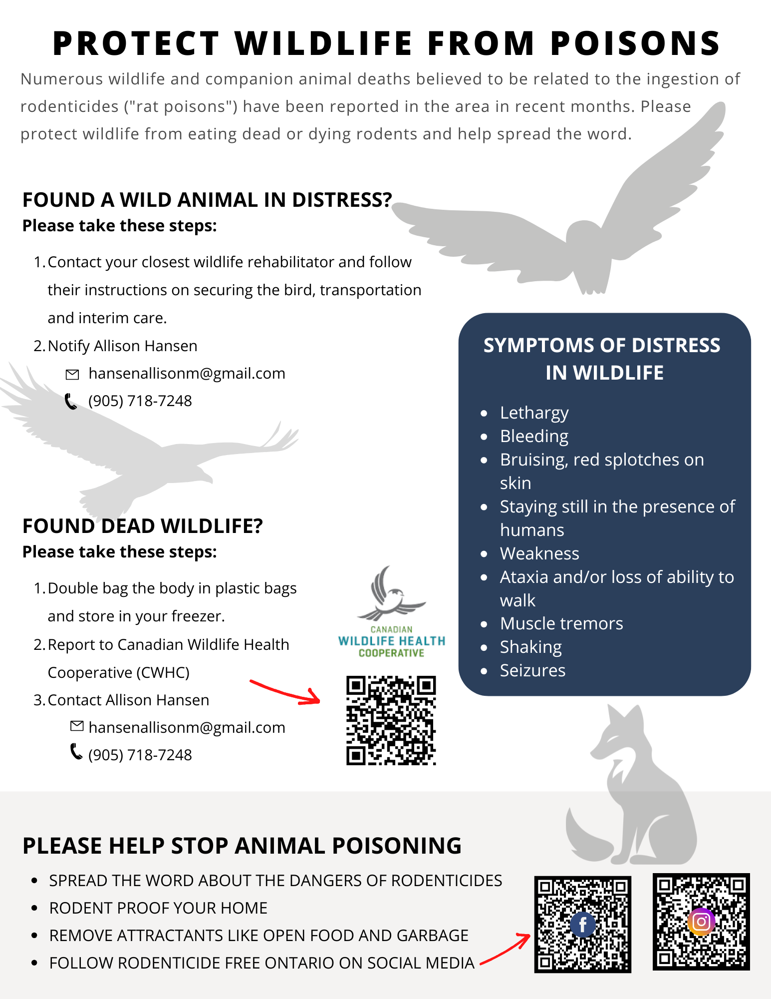 RFO Flyer Protect Wildlife